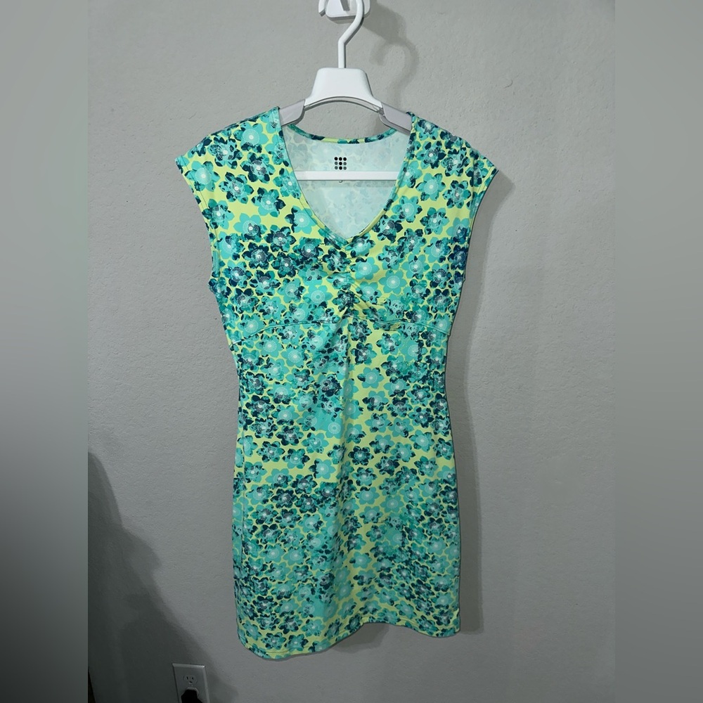 Title‎ Nine Green-Multi Diamalete Cap Sleeve Steadfast Dress Small